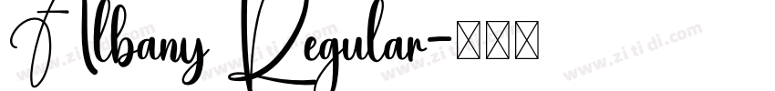 Albany Regular字体转换